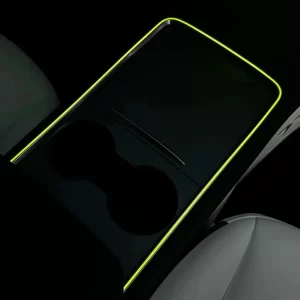 Gravírovaně osvětlená středová konzole