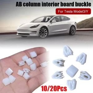 10/20X Center Console Navigation Panel Door Sill Trim Panel Fixed Plastic Buckle Clip for Tesla Y Panel Retainer Moulding Clips