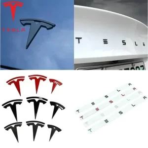 Tesla logo, které nalepíte přes originální