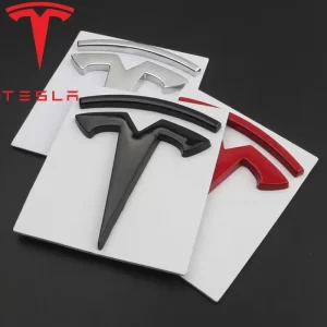Tesla logo, které nalepíte přes originální