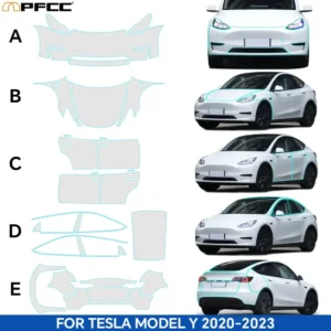 Předřezaná PPF – Model Y